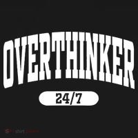 Overthinker 24/7 Funny Over Think Thinking Ornament thumb 1