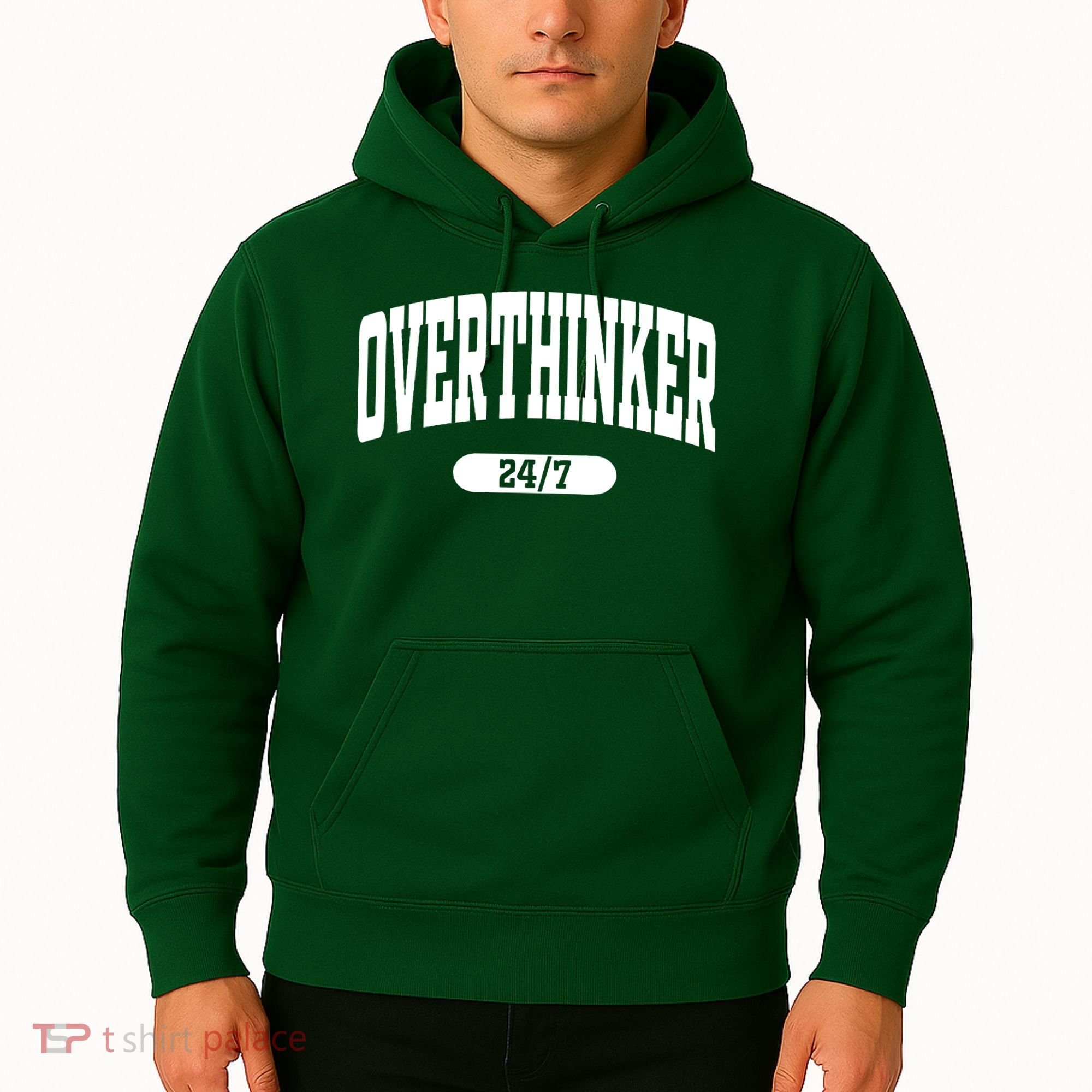 Overthinker 24/7 Funny Over Think Thinking Hoodie