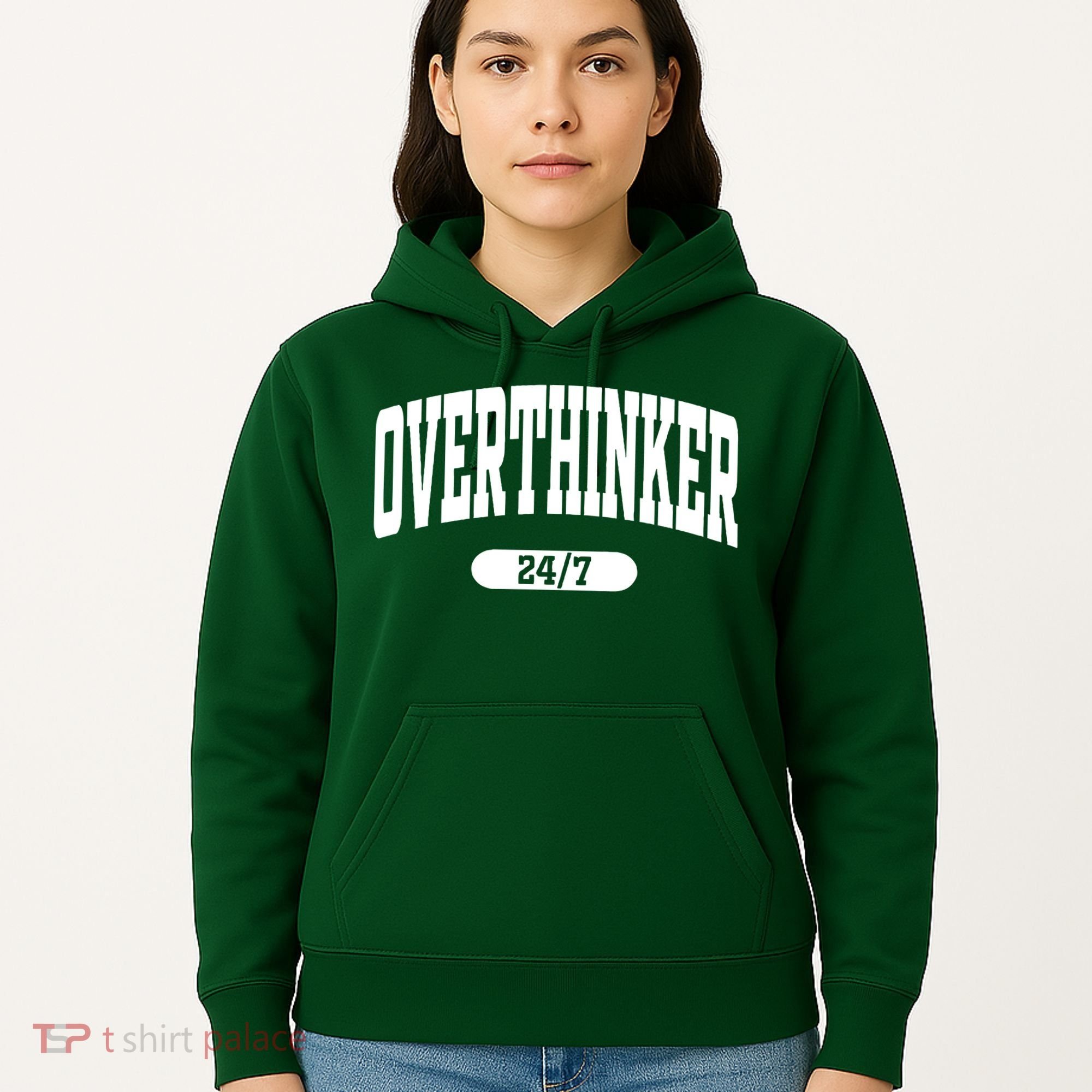 Overthinker 24/7 Funny Over Think Thinking Hoodie
