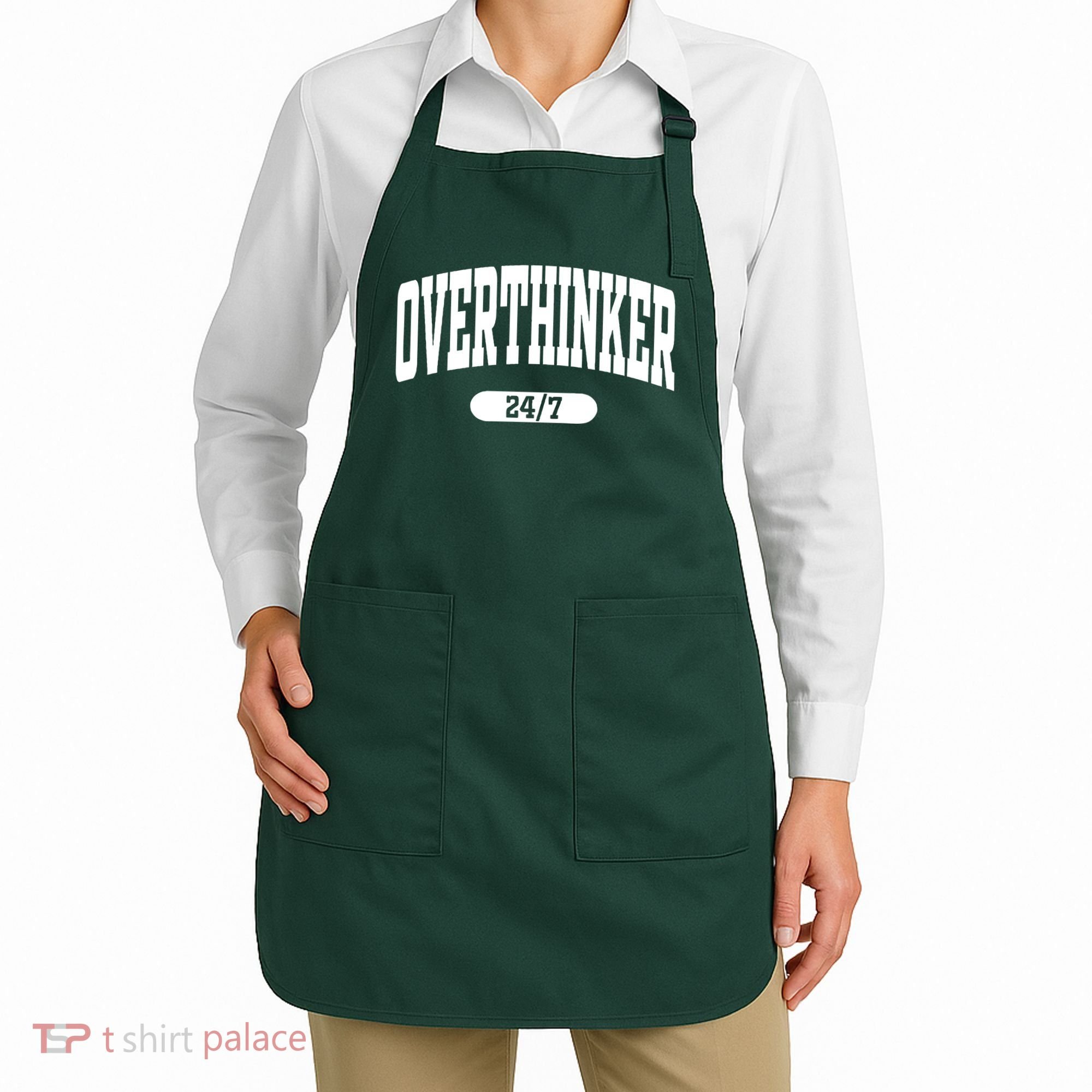 Overthinker 24/7 Funny Over Think Thinking Apron