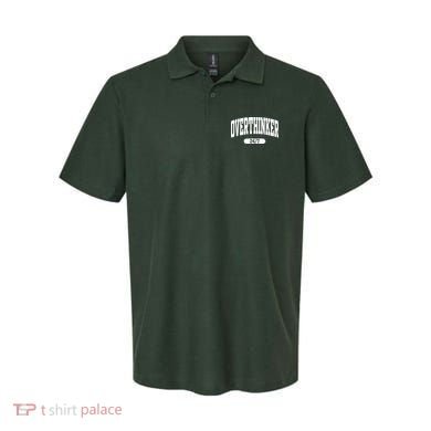 Overthinker 24/7 Funny Over Think Thinking Polo