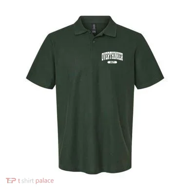 Overthinker 24/7 Funny Over Think Thinking Polo