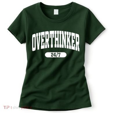 Overthinker 24/7 Funny Over Think Thinking Women's T-Shirt