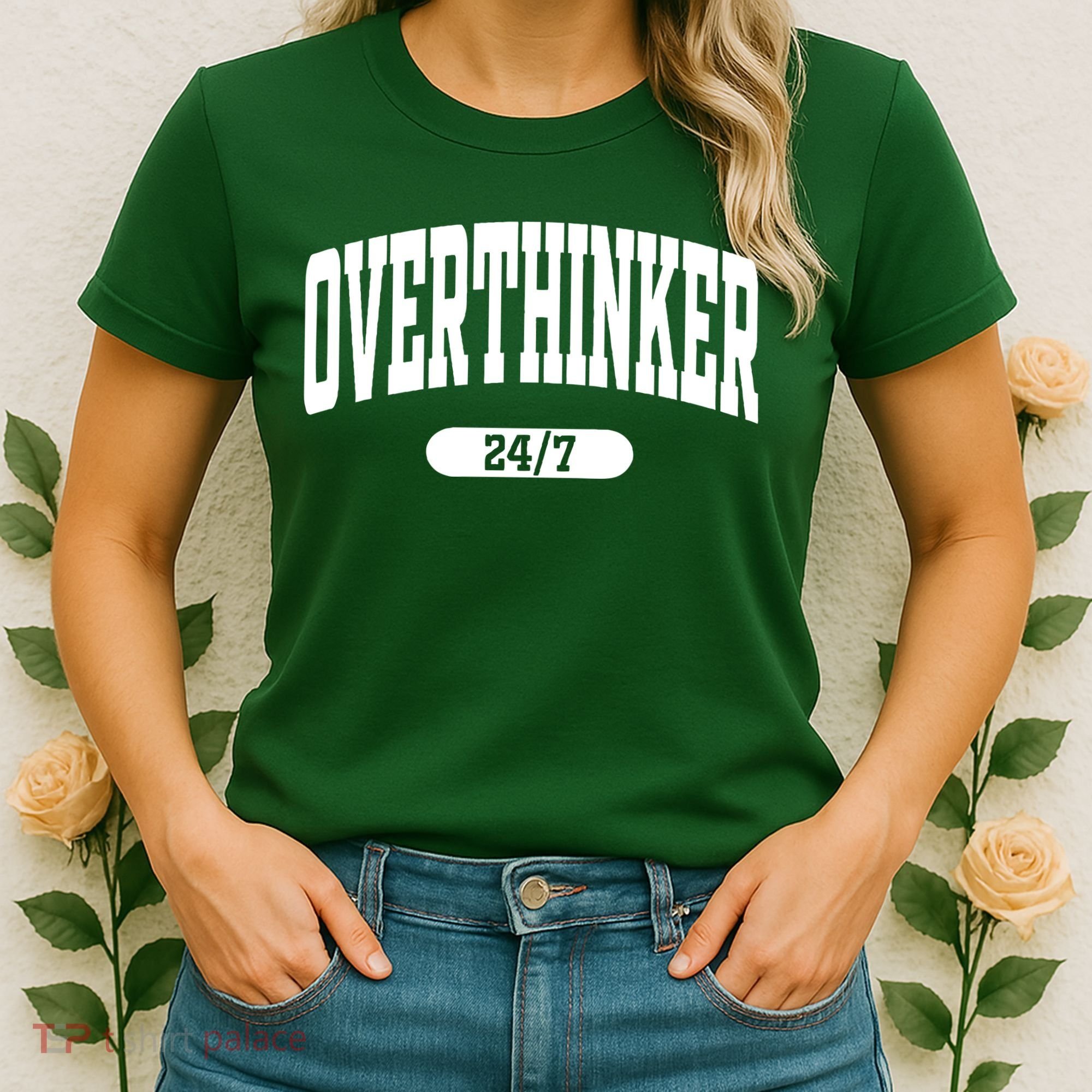 Overthinker 24/7 Funny Over Think Thinking Women's T-Shirt