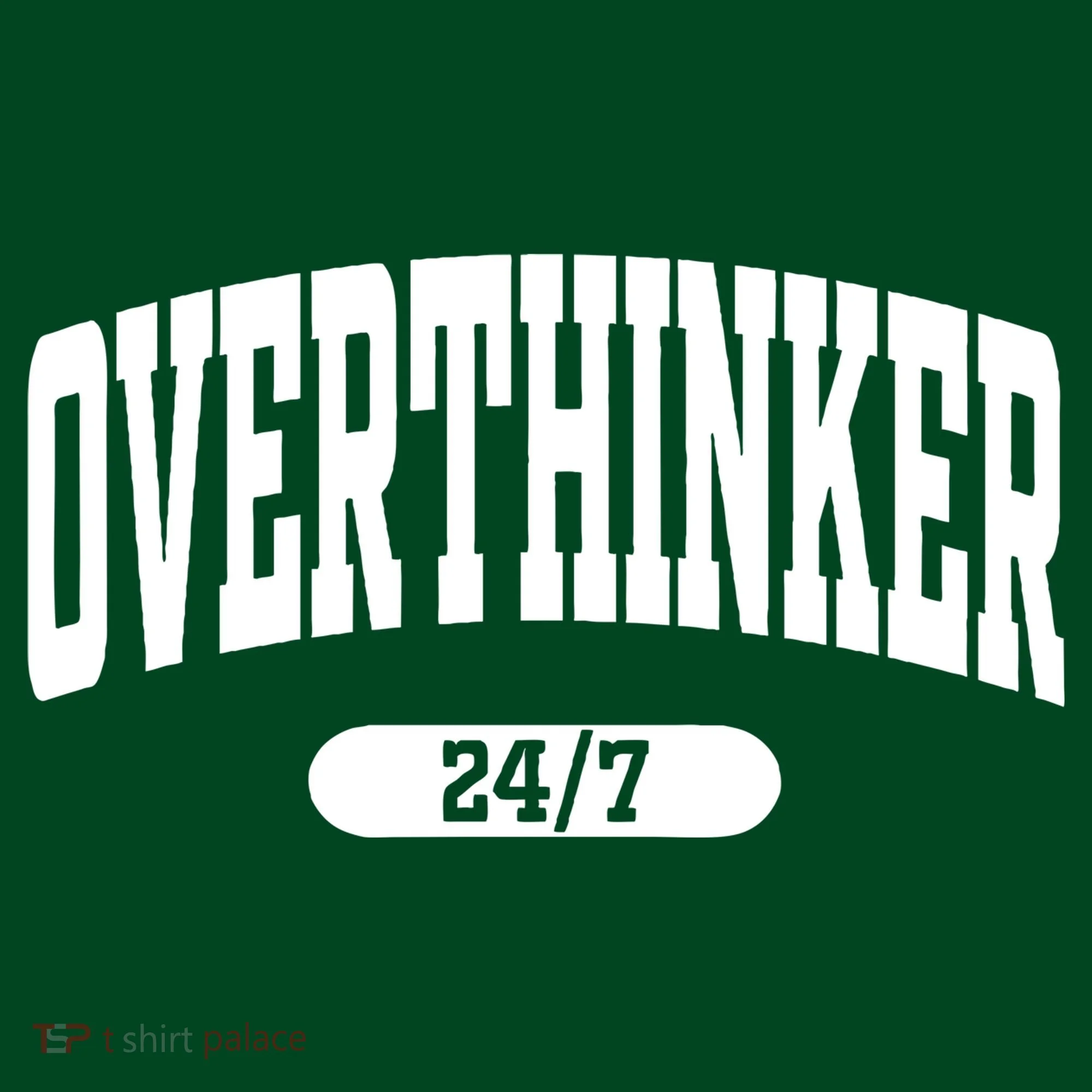 Overthinker 24/7 Funny Over Think Thinking Kids Sweatshirt