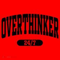 Overthinker 24/7 Funny Over Think Thinking Santa Hat thumb 1