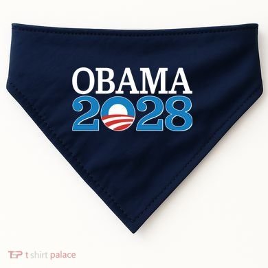 Obama 2028 Logo USA-Made Doggie Bandana
