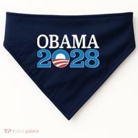 Obama 2028 Logo USA-Made Doggie Bandana thumb 0