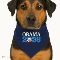 Obama 2028 Logo USA-Made Doggie Bandana thumb 1
