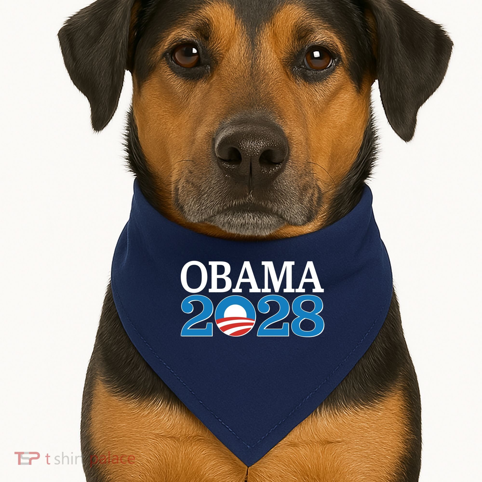 Obama 2028 Logo USA-Made Doggie Bandana