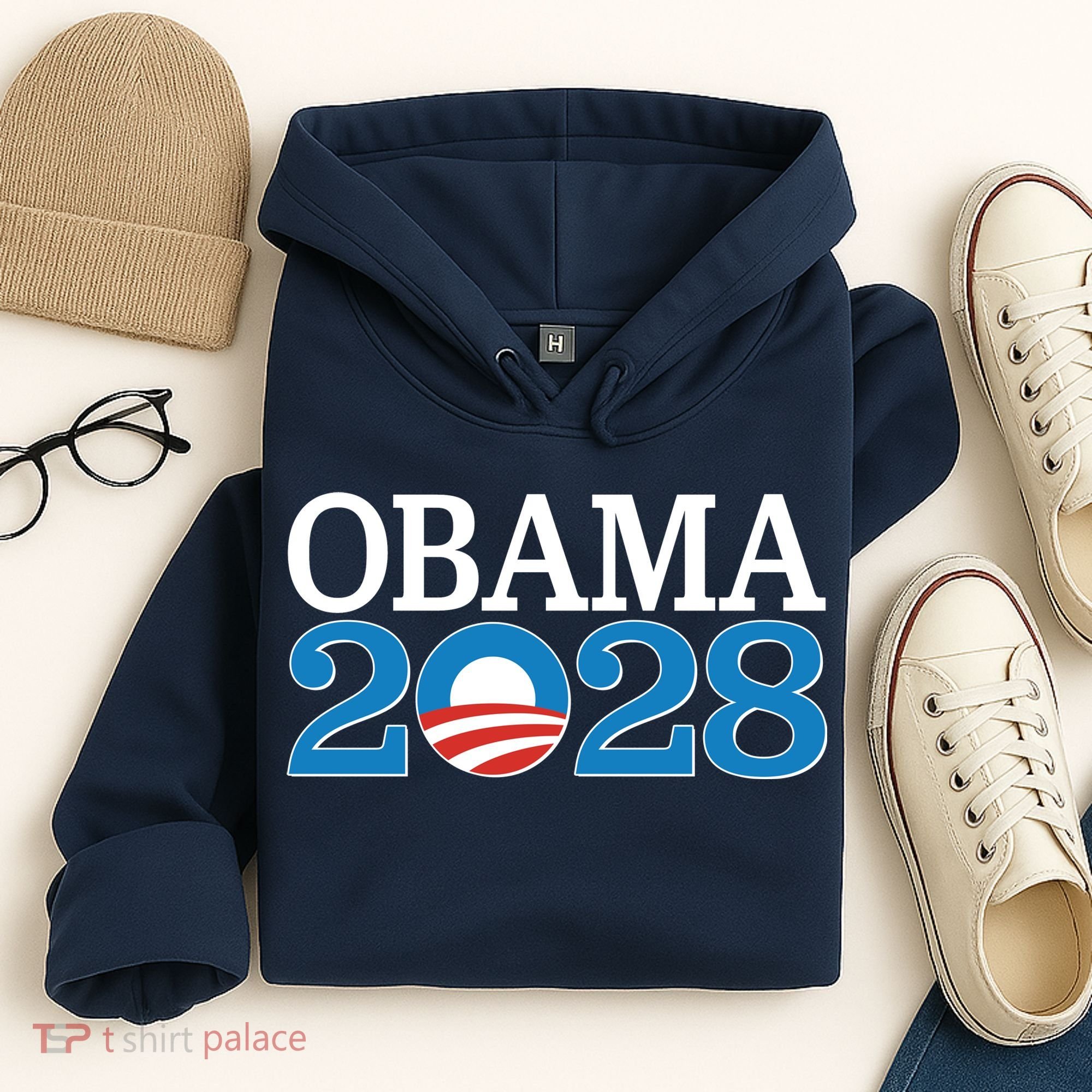 Obama 2028 Logo Hoodie