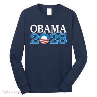 Obama 2028 Logo Long Sleeve Shirt