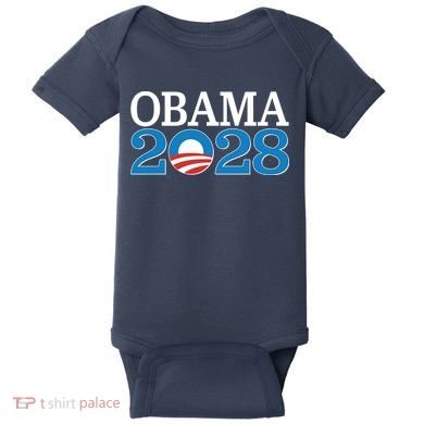 Obama 2028 Logo Baby Bodysuit