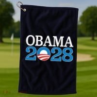 Obama 2028 Logo Golf Towel thumb 1