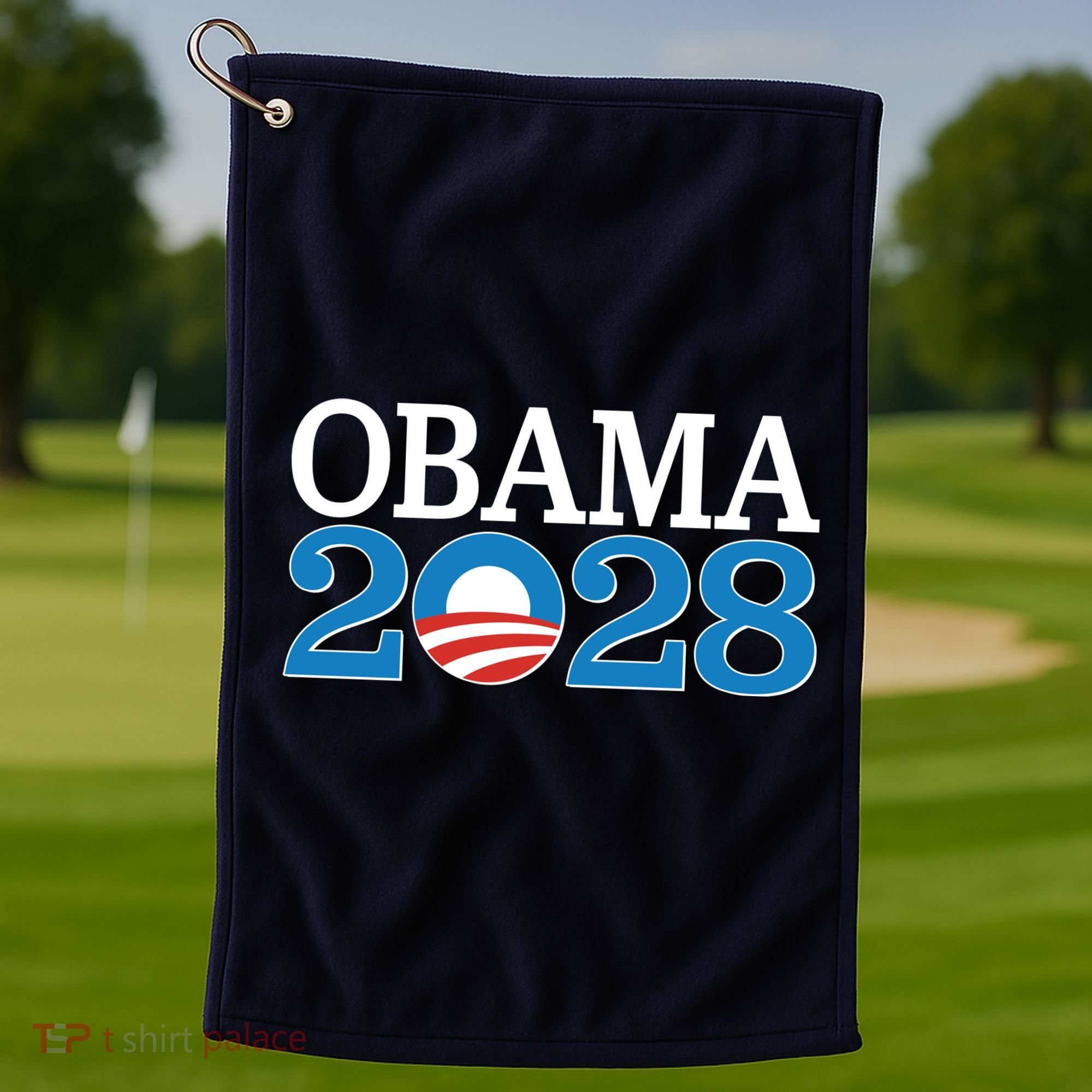 Obama 2028 Logo Golf Towel