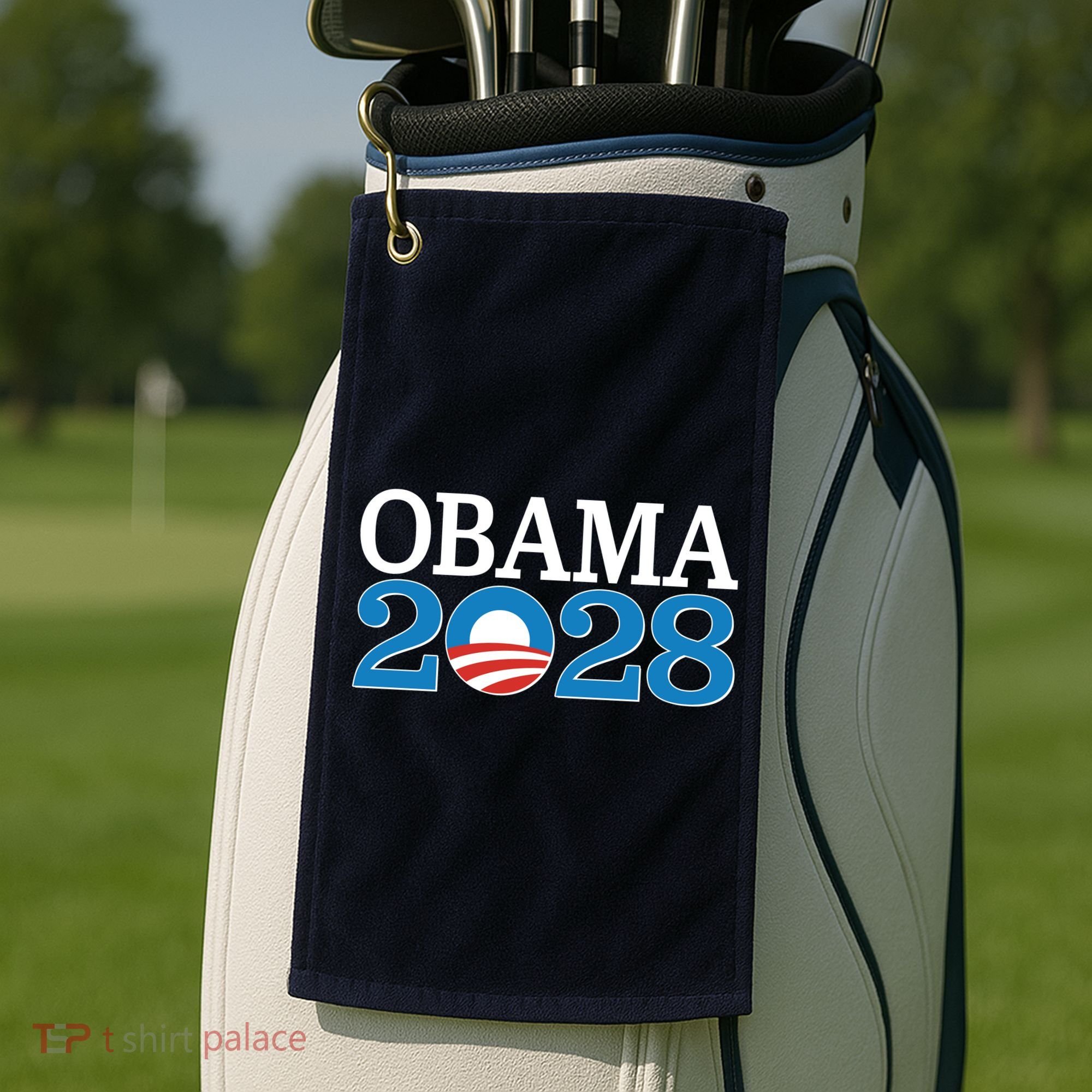 Obama 2028 Logo Golf Towel
