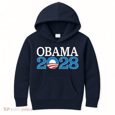 Obama 2028 Logo Kids Hoodie