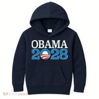 Obama 2028 Logo Kids Hoodie thumb 0