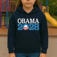 Obama 2028 Logo Kids Hoodie thumb 3