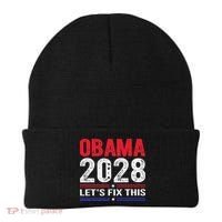 Obama 2028 Lets Fix This Beanie thumb 0