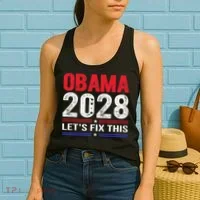 Obama 2028 Lets Fix This Women's Tank Top thumb 2
