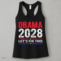Obama 2028 Lets Fix This Women's Tank Top thumb 3