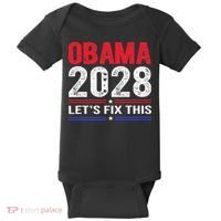 Obama 2028 Lets Fix This Baby Bodysuit thumb 0
