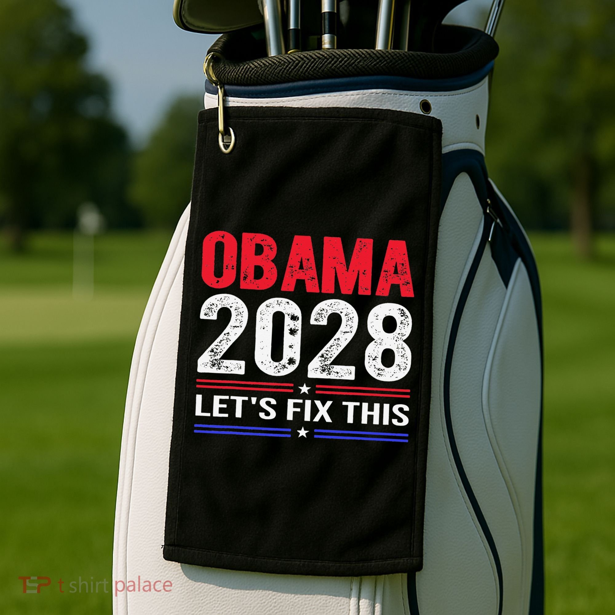 Obama 2028 Lets Fix This Golf Towel