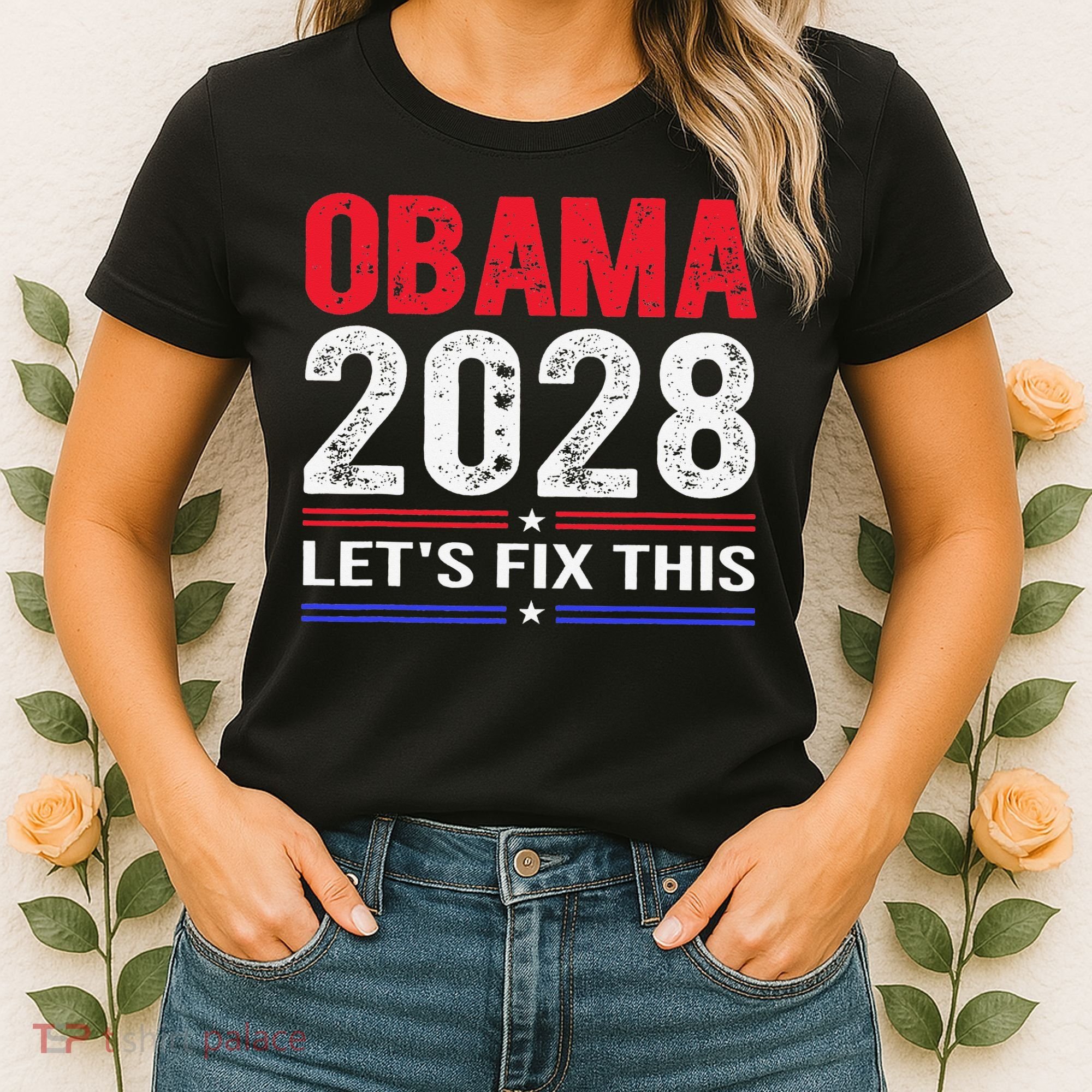 Obama 2028 Lets Fix This Women's T-Shirt
