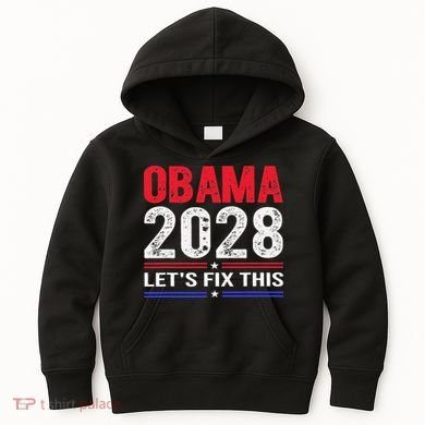 Obama 2028 Lets Fix This Kids Hoodie