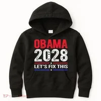 Obama 2028 Lets Fix This Kids Hoodie thumb 0