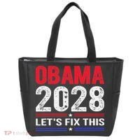 Obama 2028 Lets Fix This Tote Bag thumb 0