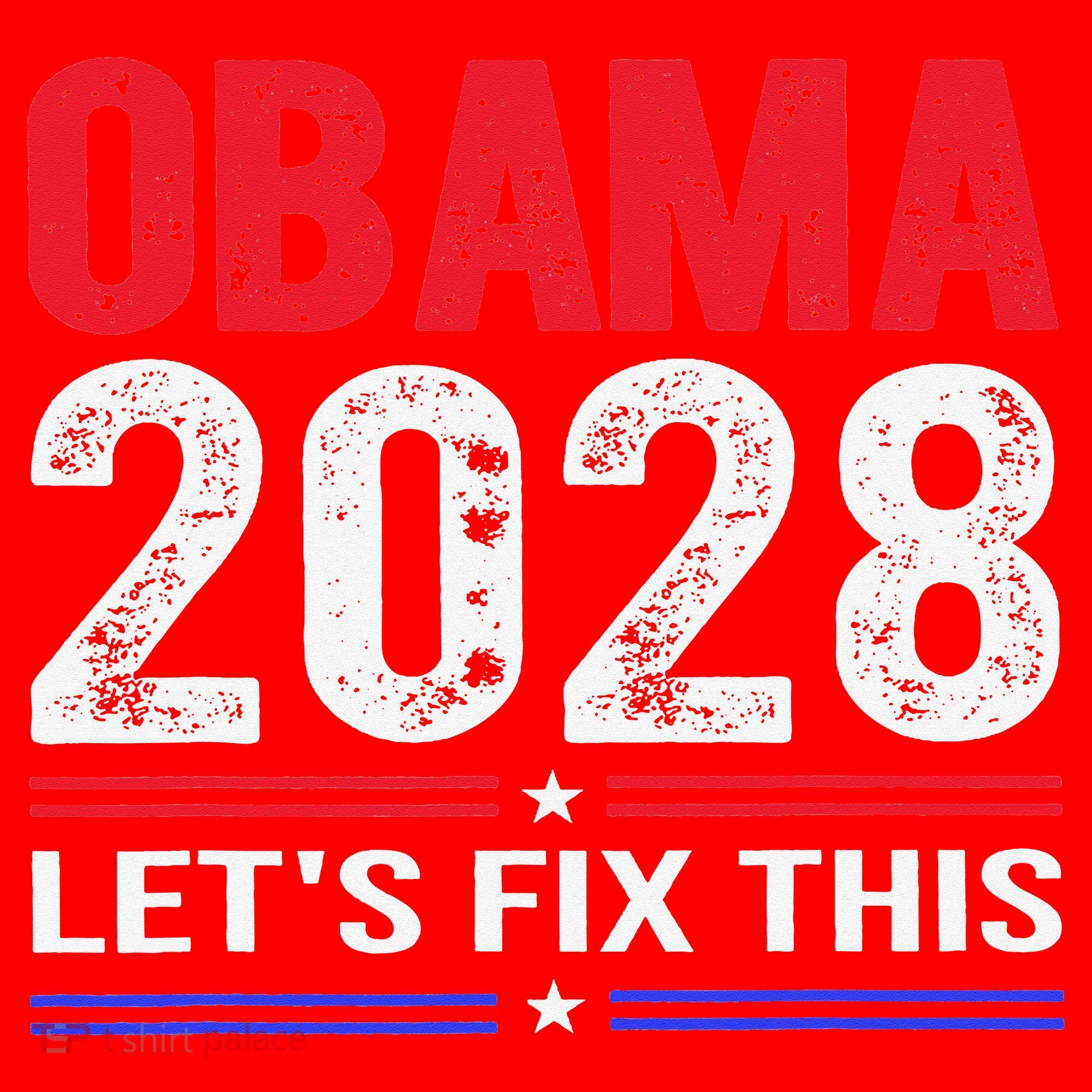 Obama 2028 Lets Fix This Santa Hat