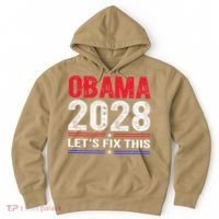 Obama 2028 Lets Fix This Hoodie thumb 0