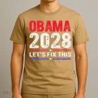 Obama 2028 Lets Fix This T-Shirt thumb 3