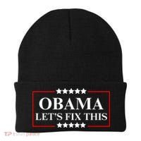 Obama 2028 Let’s Fix This Beanie thumb 0