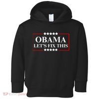Obama 2028 Let’s Fix This Toddler Hoodie thumb 0