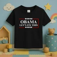 Obama 2028 Let’s Fix This Toddler T-Shirt thumb 3