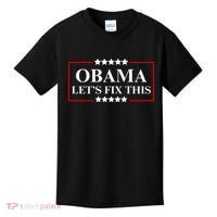 Obama 2028 Let’s Fix This Kids T-Shirt thumb 0