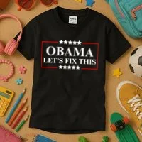 Obama 2028 Let’s Fix This Kids T-Shirt thumb 3