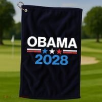 Obama 2028 Golf Towel thumb 1