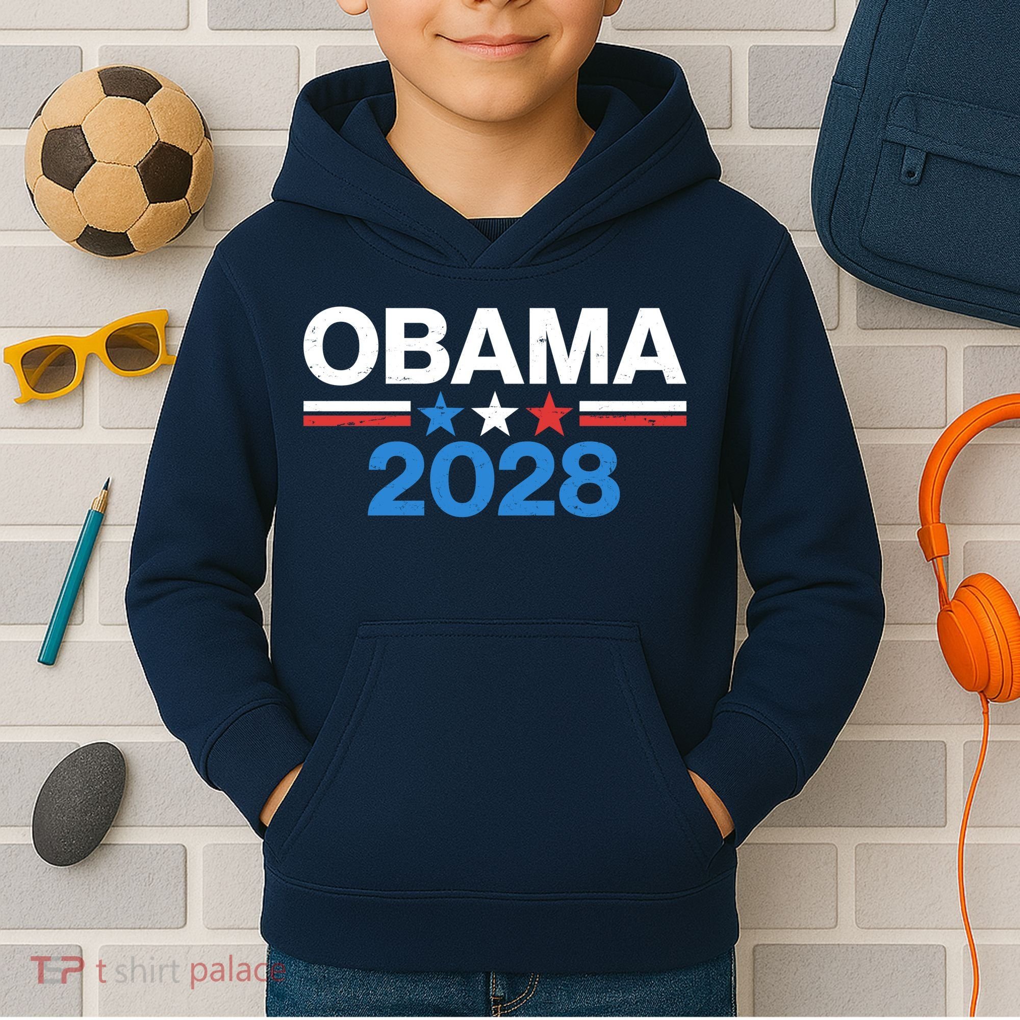 Obama 2028 Kids Hoodie