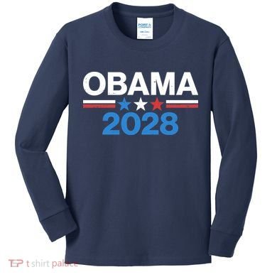Obama 2028 Kids Long Sleeve Shirt