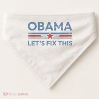Obama 2028 Political Protest Rally USA-Made Doggie Bandana thumb 0