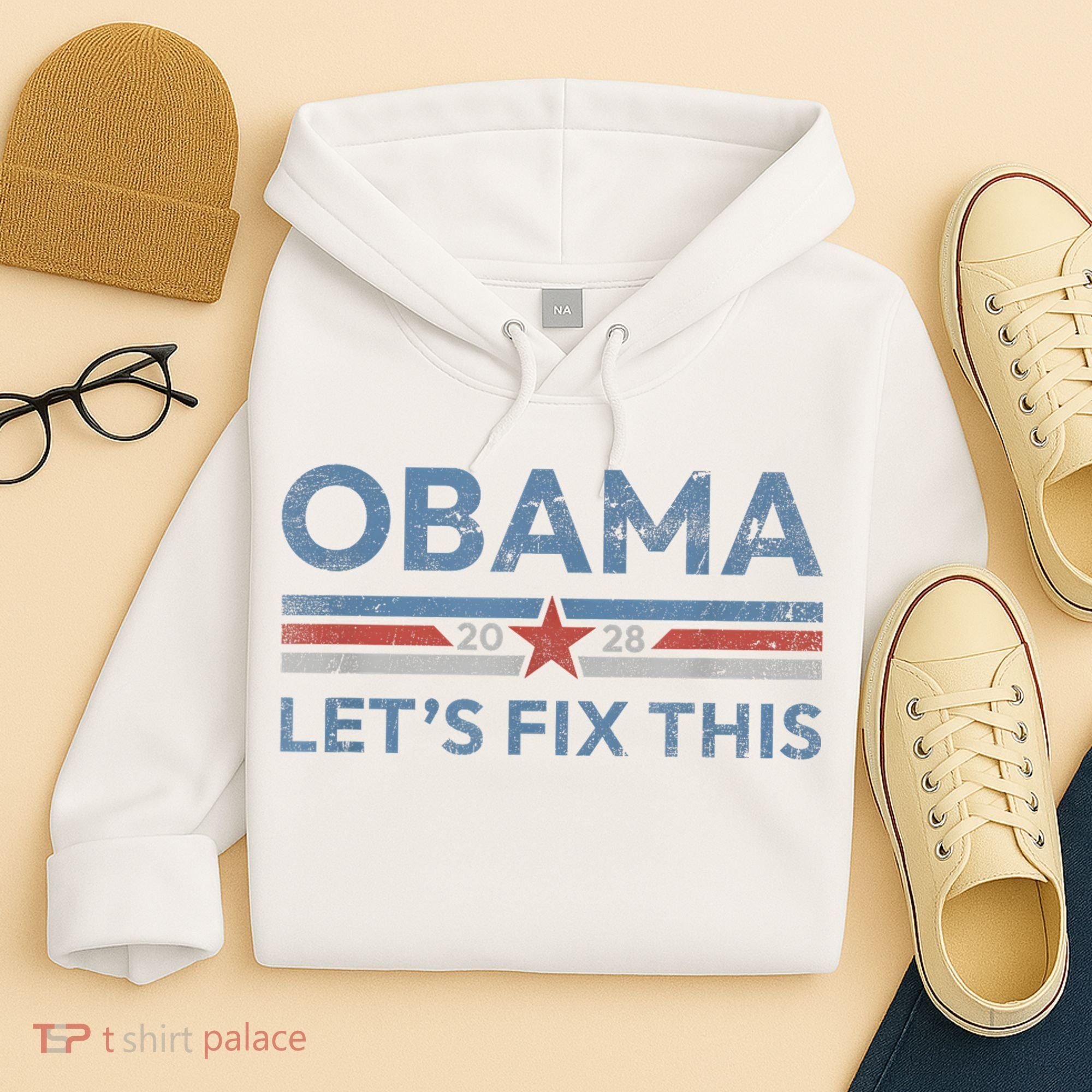 Obama 2028 Political Protest Rally Hoodie