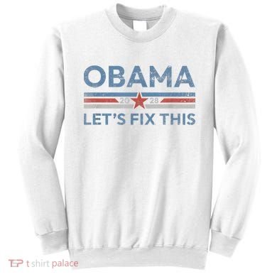 Obama 2028 Political Protest Rally Sweatshirt