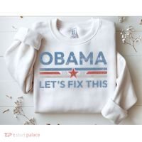 Obama 2028 Political Protest Rally Sweatshirt thumb 2