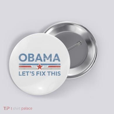 Obama 2028 Political Protest Rally Button