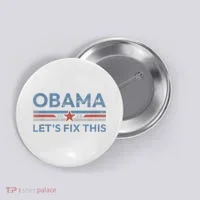 Obama 2028 Political Protest Rally Button thumb 0