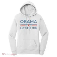 Obama 2028 Political Protest Rally Women's Hoodie thumb 0